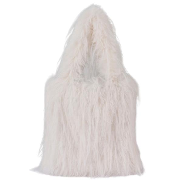 FAUX FUR SHOULDER BAG