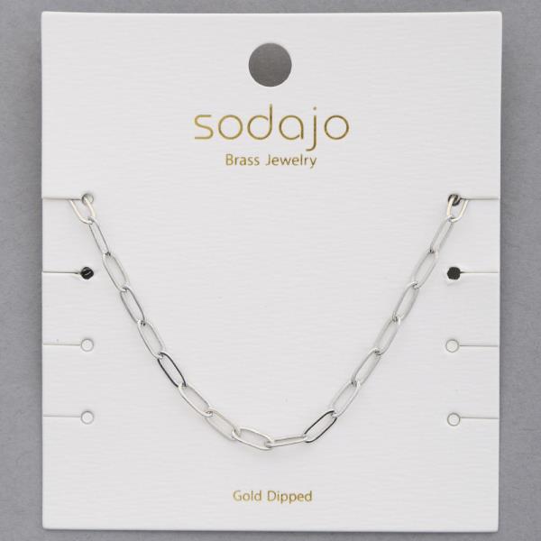 SODAJO OVAL LINK GOLD DIPPED BRACELET