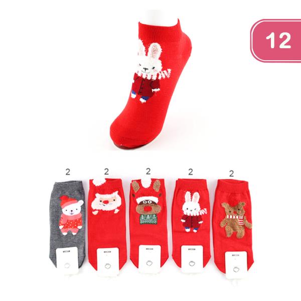 CHRISTMAS SOCKS (12 UNITS)