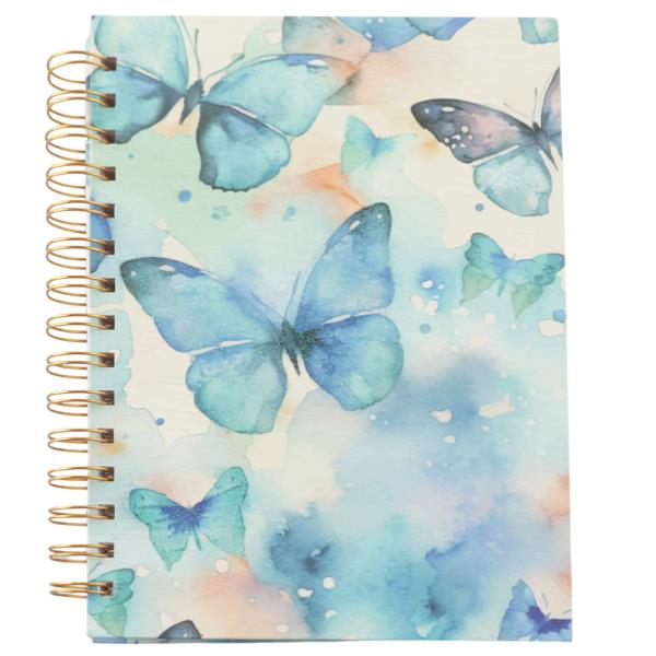 BUTTERFLY DESIGN LINED RULE NOTEBOOK