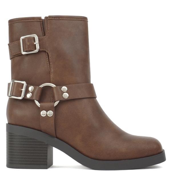 BUCKLE LINK HEEL BOOTIE 16 PAIRS