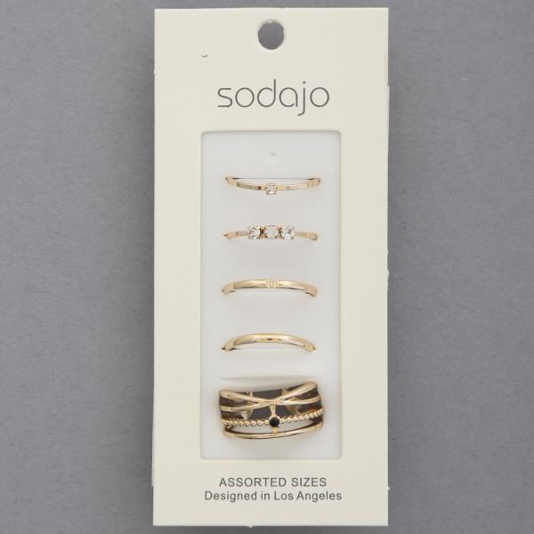 SODAJO METAL ASSORTED RING SET