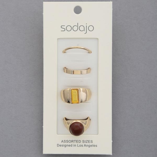 SODAJO ASSORTED RING SET