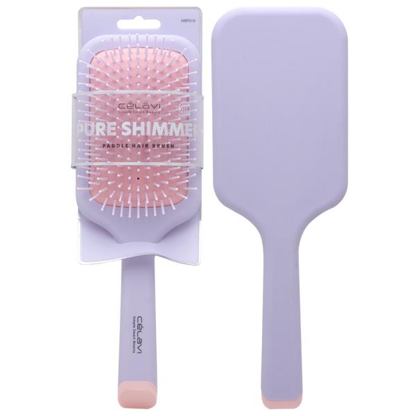 CELAVI PURE SHIMMER PADDLE HAIR BRUSH LAVENDER