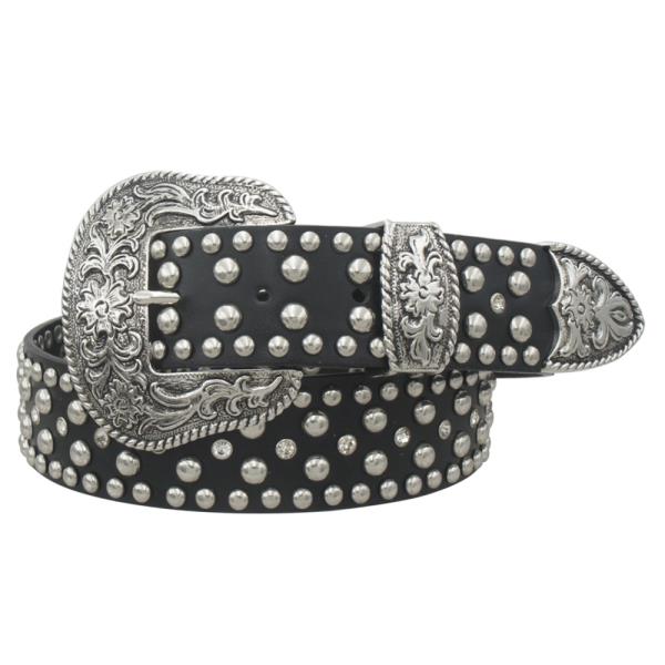 FLORAL WESTERN STUD BUCKLE BELT
