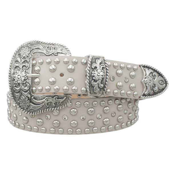 FLORAL WESTERN STUD BUCKLE BELT