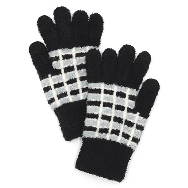 COZY COLOR BLOCKED SMART GLOVES