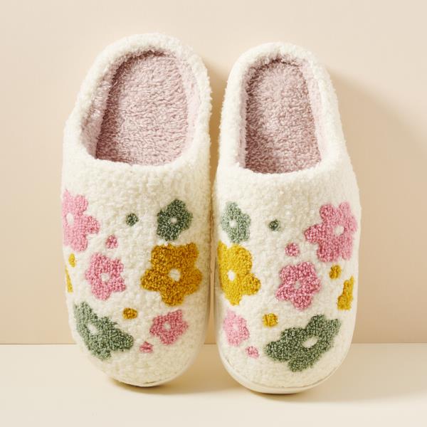 FLOWERS HOME SLIPPERS  6PC PACK