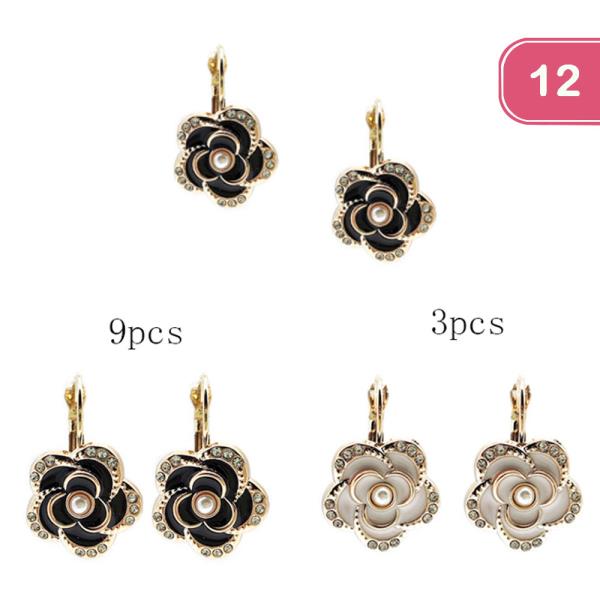 FLOWER EARRINGS (12 UNITS)