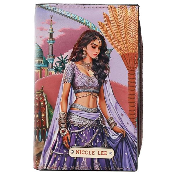 NICOLE LEE BIFOLD CENTER ZIP RFID WALLET