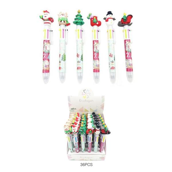 CHRISTMAS MULTI COLOR PEN (36 UNITS)