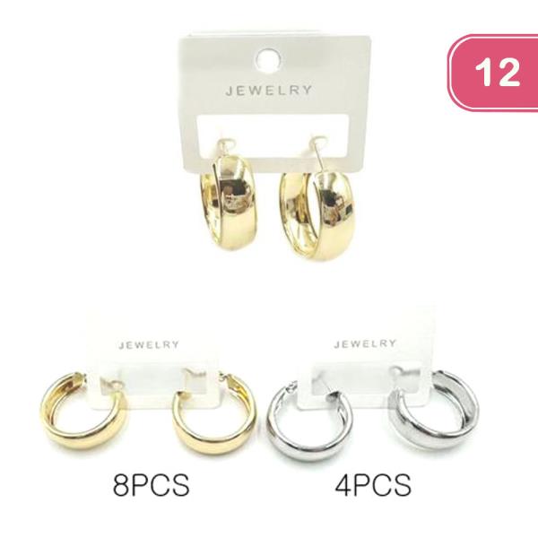 HOOP EARRINGS (12 UNITS)