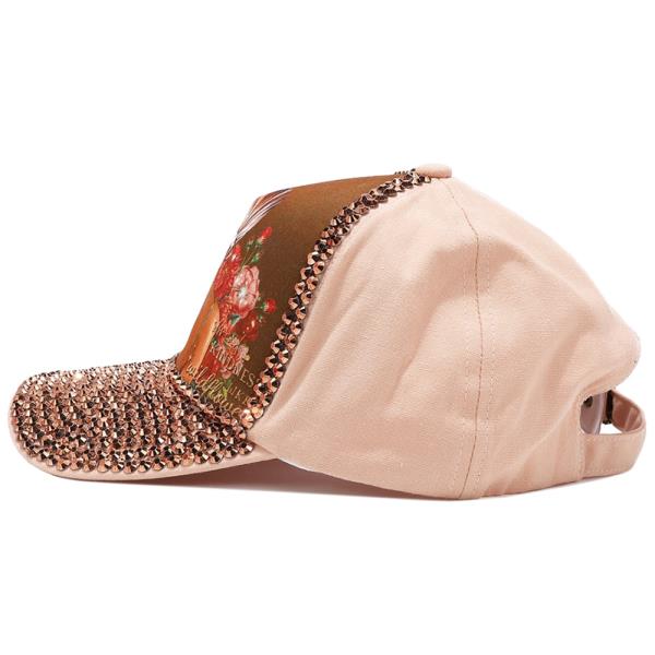 NICOLE LEE RHINESTONE PRINT CAP