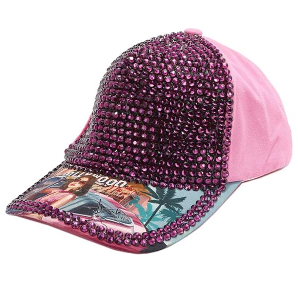 NICOLE LEE RHINESTONE CROWN CAP