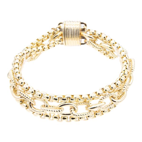 TWO TONE MAGNETIC BRACELET