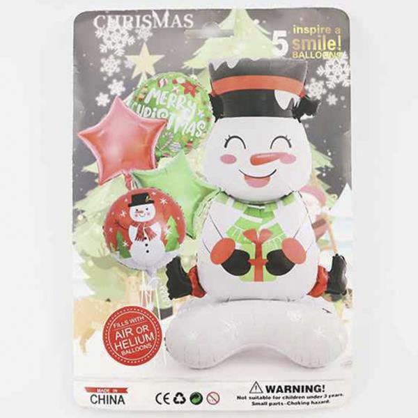 SNOWMAN CHRISTMAS BALLOONS AIR OR HELIUM