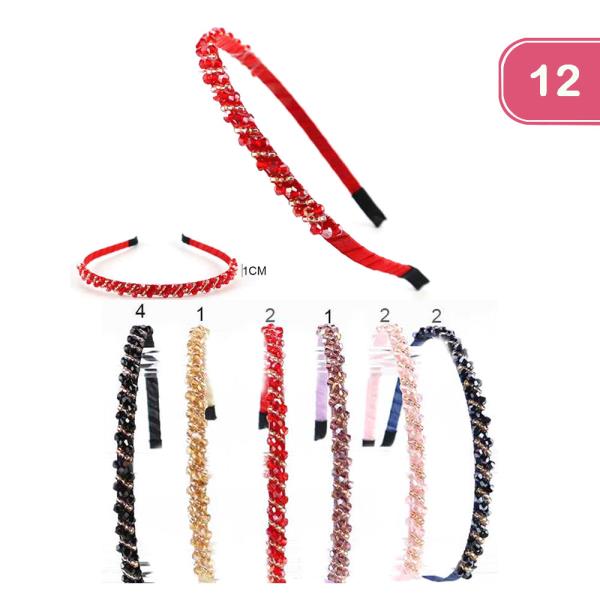 BEADED  HEADBAND (12 UNITS)