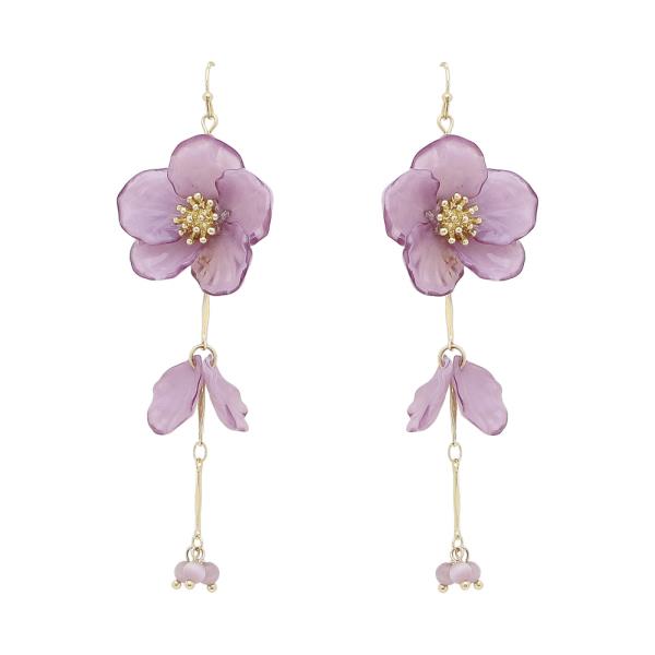 TIERED FLOWER DROP EARRING