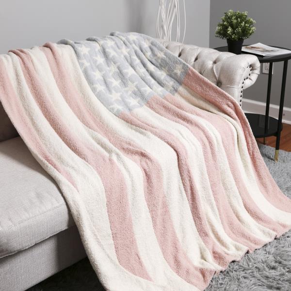 AMERICAN FLAG THROW BLANKET