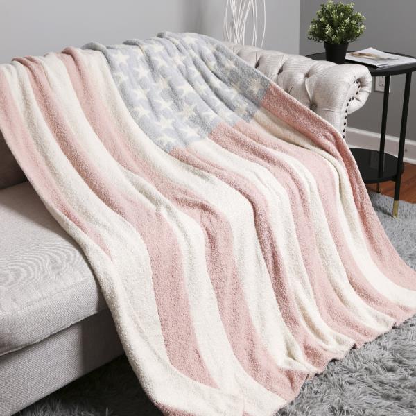 AMERICAN FLAG THROW BLANKET