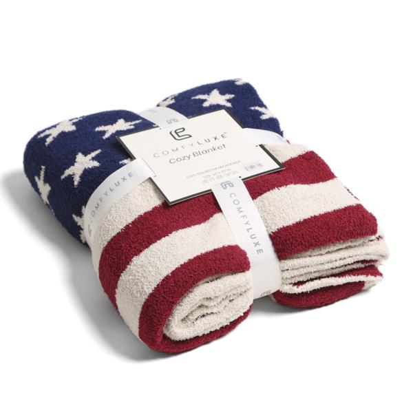 AMERICAN FLAG THROW BLANKET