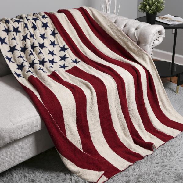 AMERICAN FLAG THROW BLANKET