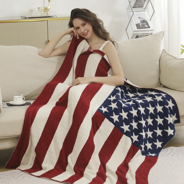 AMERICAN FLAG THROW BLANKET