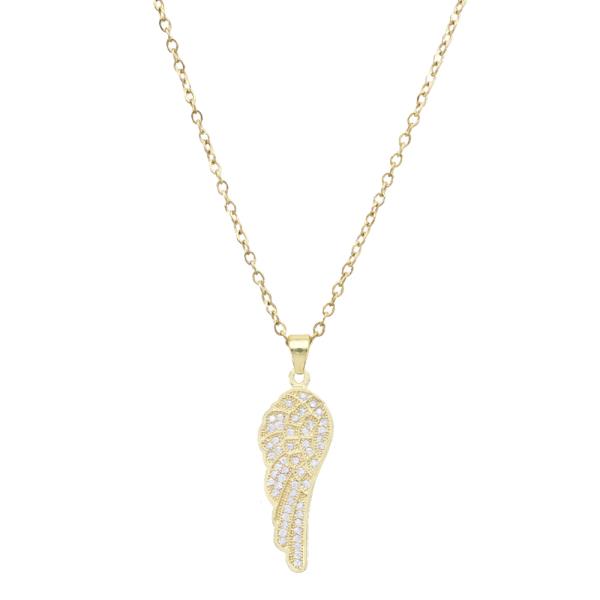 ANGEL WING STAINLESS STEEL NECKLACE