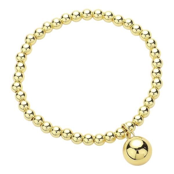 STAINLESS STEEL BALL STRETCH BRACELET