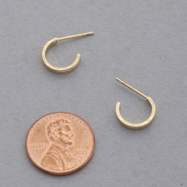 14K GOLD DIPPED MINI OPEN HOOP EARRING