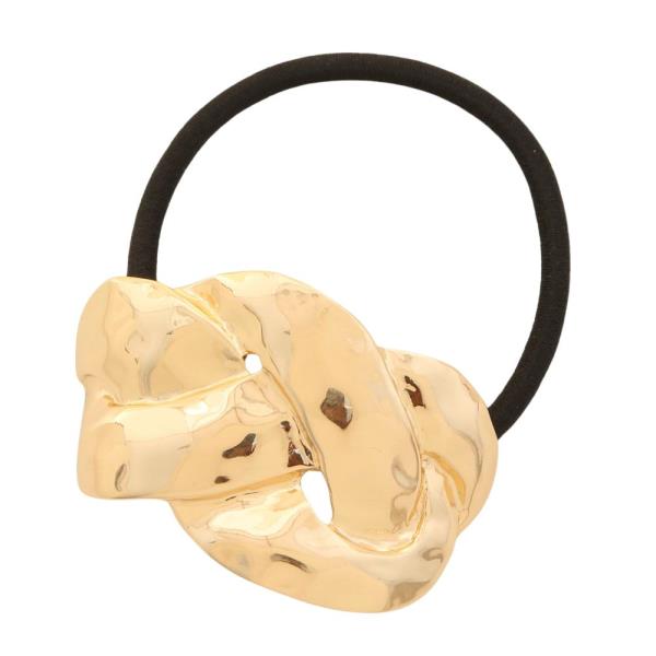 SODAJO CRISS CROSS CHUNKY METAL HAIR TIE