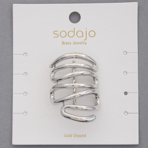 SODAJO SWIRL METAL GOLD DIPPED HAIR PIN