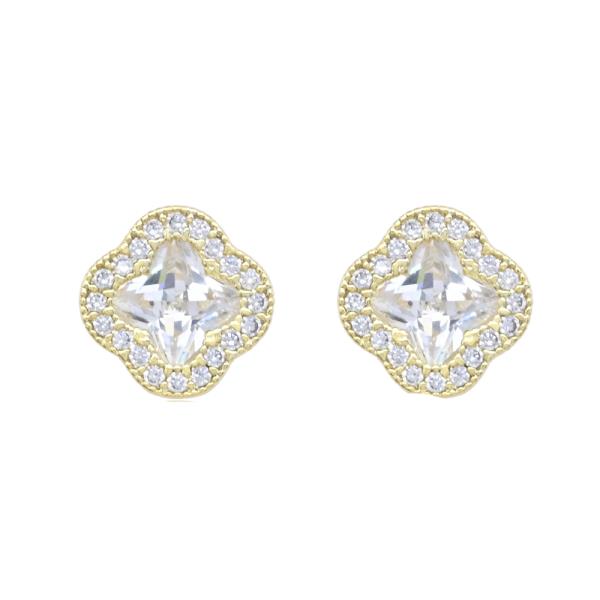 CLOVER CZ EARRING