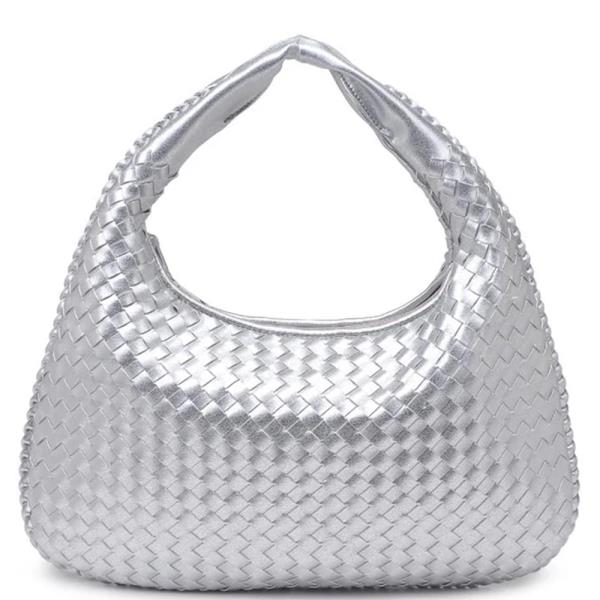 ADELA WOVEN BRAIDED HOBO BAG