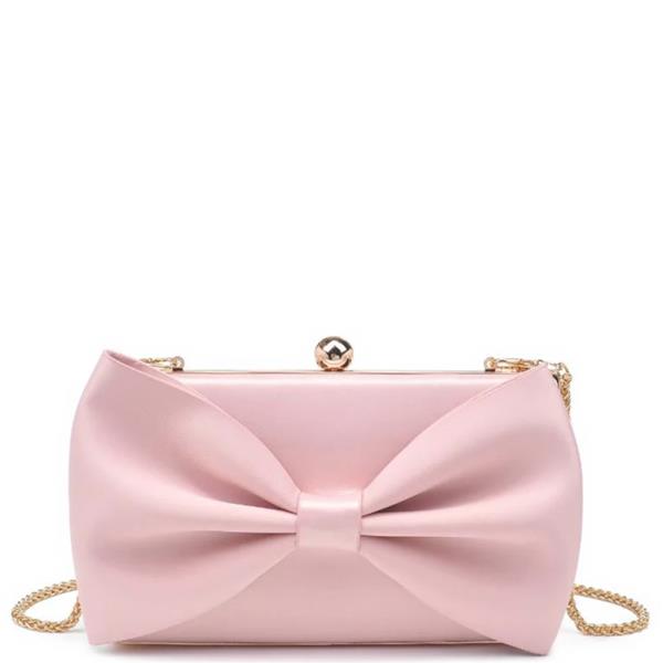 BOW DETAIL TOP CLASP BELLE EVENING BAG