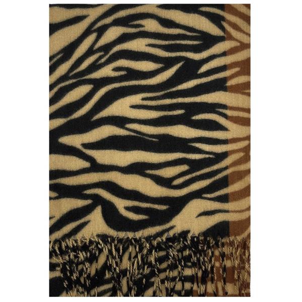 ZEBRA ANIMAL PRINT OBLONG SCARF