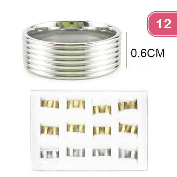 STAINLESS STEEL RING (12 UNITS)