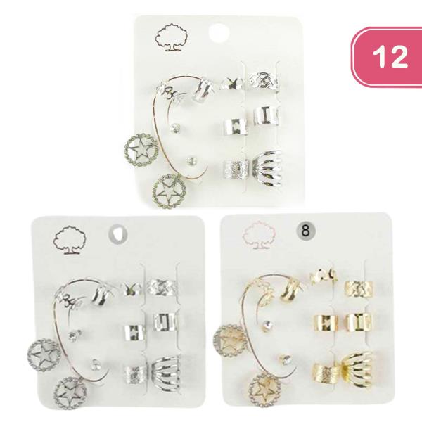 ASSORTED EARRING SET (12 UNITS)