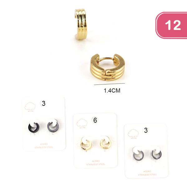 HUGGIE CUFF EARRING (12 UNITS)