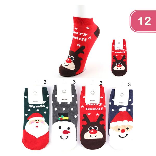 CHRISTMAS SOCKS (12 UNITS)