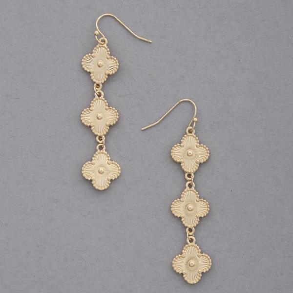 TRIPLE CLOVER DANGLE EARRING