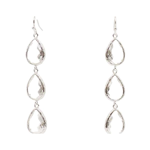 TRIPLE TEARDROP DANGLE EARRING