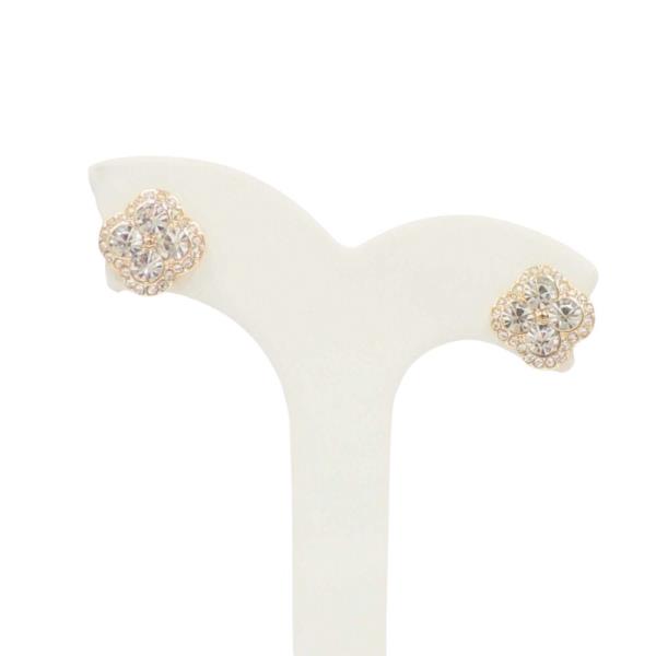 CLOVER RHINESTONE STUD EARRING