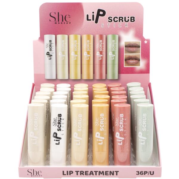 LIP TREATMENT SCRUB STICK (36 UNITS)