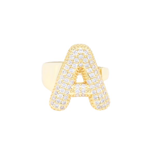 MICRO-PAVE CUBIC ZIRCONIA INITIAL RING