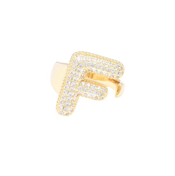 MICRO-PAVE CUBIC ZIRCONIA INITIAL RING