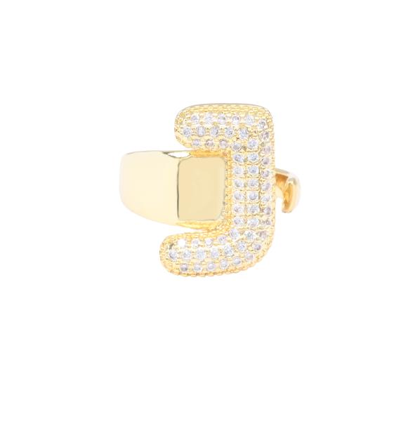 MICRO-PAVE CUBIC ZIRCONIA INITIAL RING
