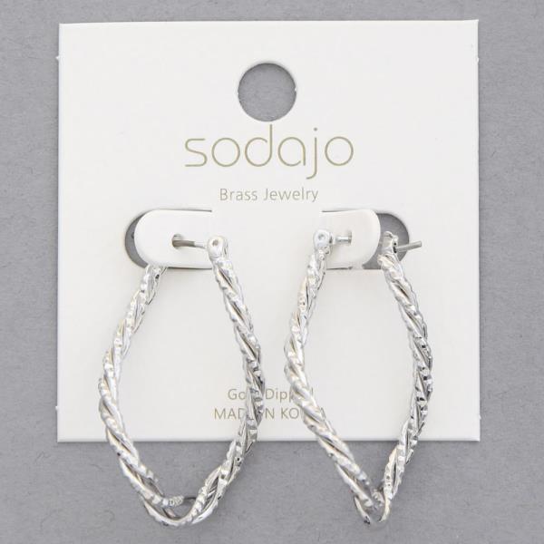 SODAJO TWISTED GOLD DIPPED EARRING