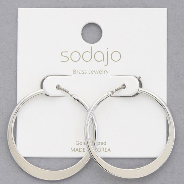 SODAJO HOOP GOLD DIPPED EARRING