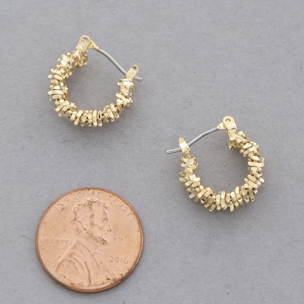 SODAJO HOOP GOLD DIPPED EARRING